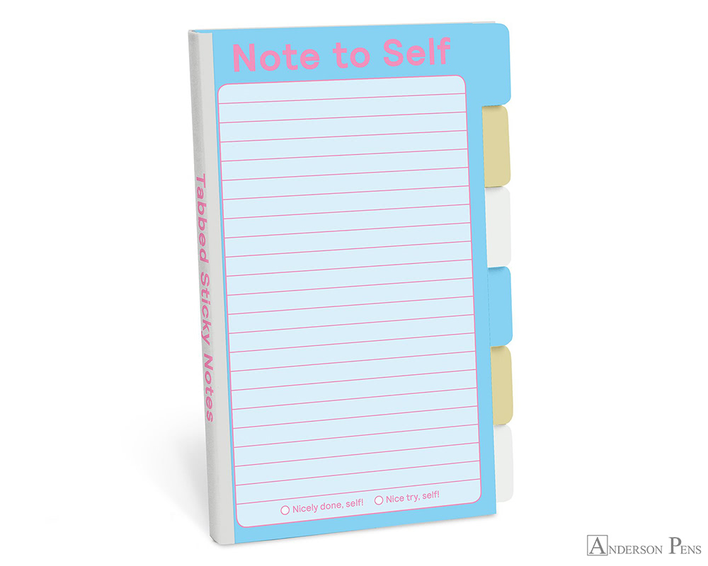 Knock Knock Tabbed Sticky Notes - Note to Self - Anderson Pens, Inc.